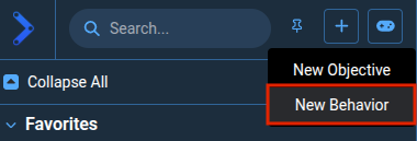 New Custom Behavior Button