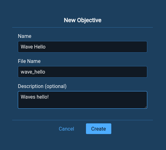 Create Objective