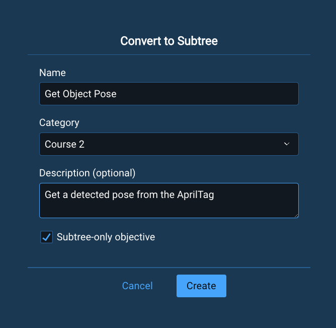 Get Object Pose Modal