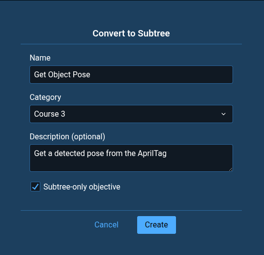 Get Object Pose Modal