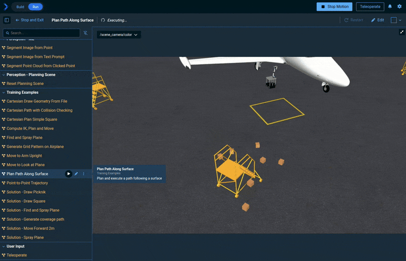 Plan Path Along Surface