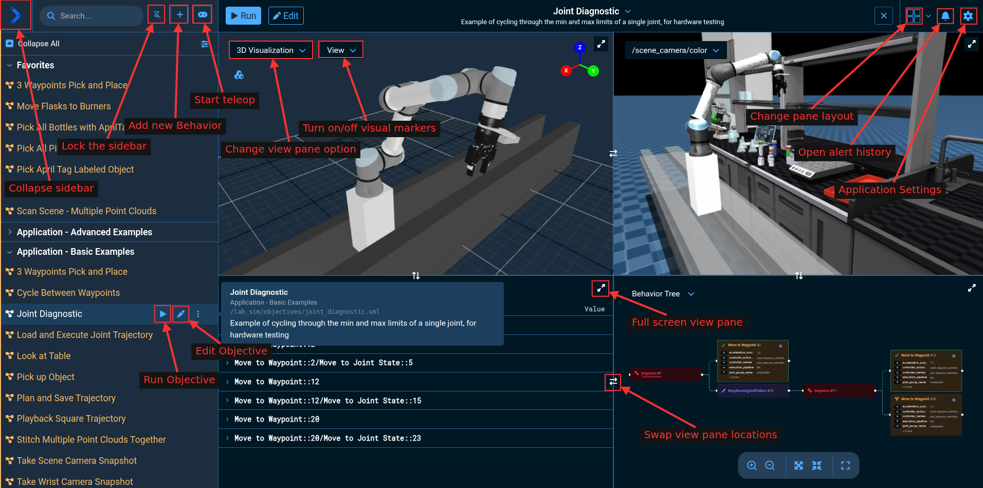 Customizing view panes