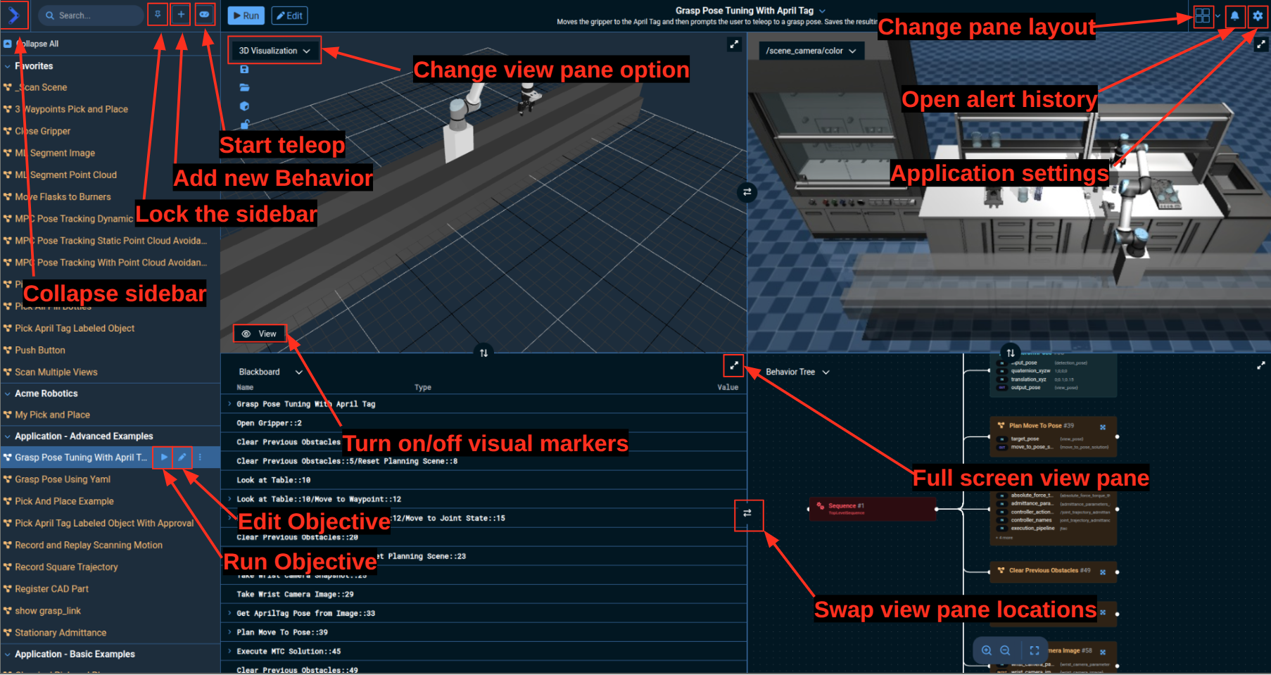 Customizing view panes