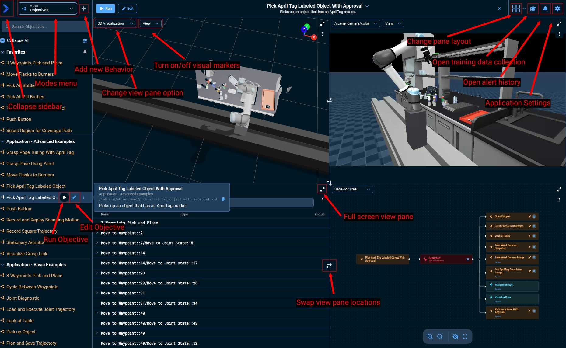 Customizing view panes