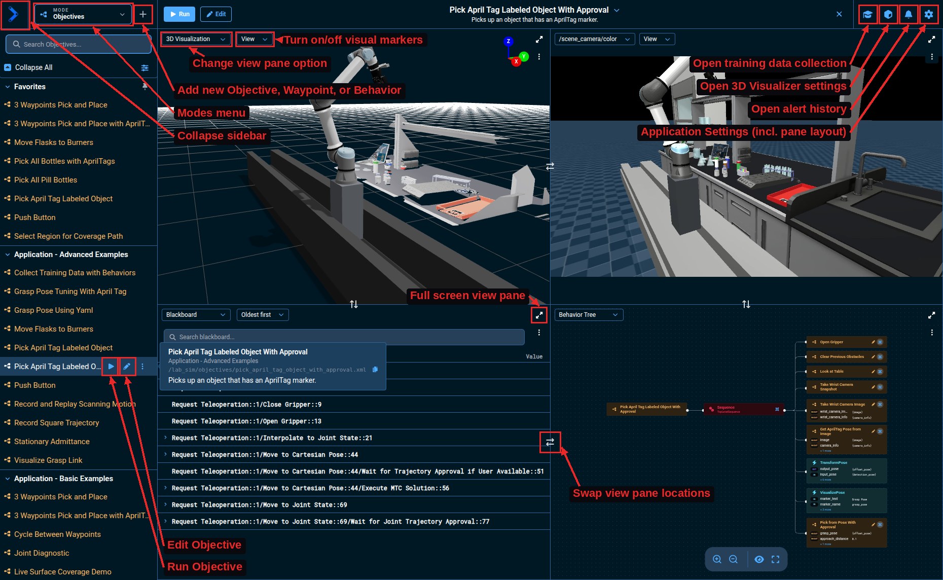 Customizing view panes
