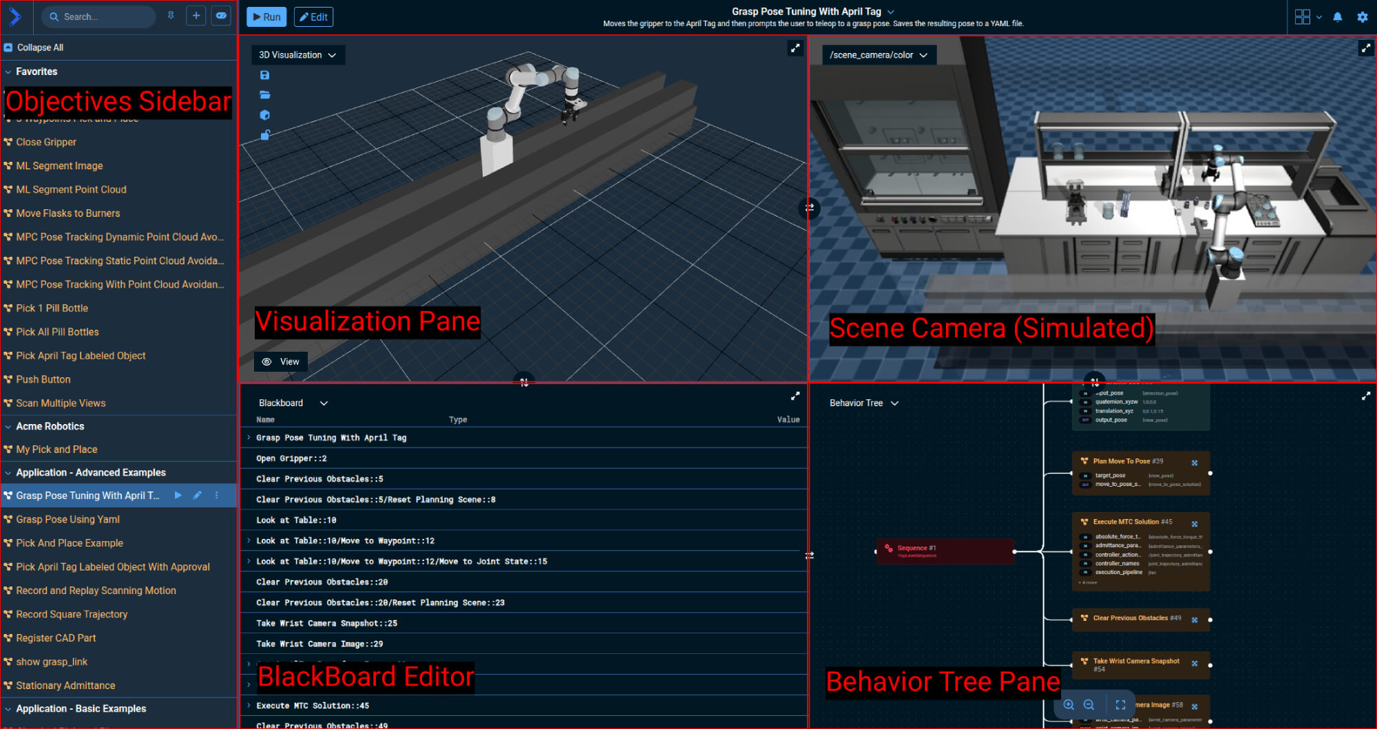 MoveIt Pro UI overview