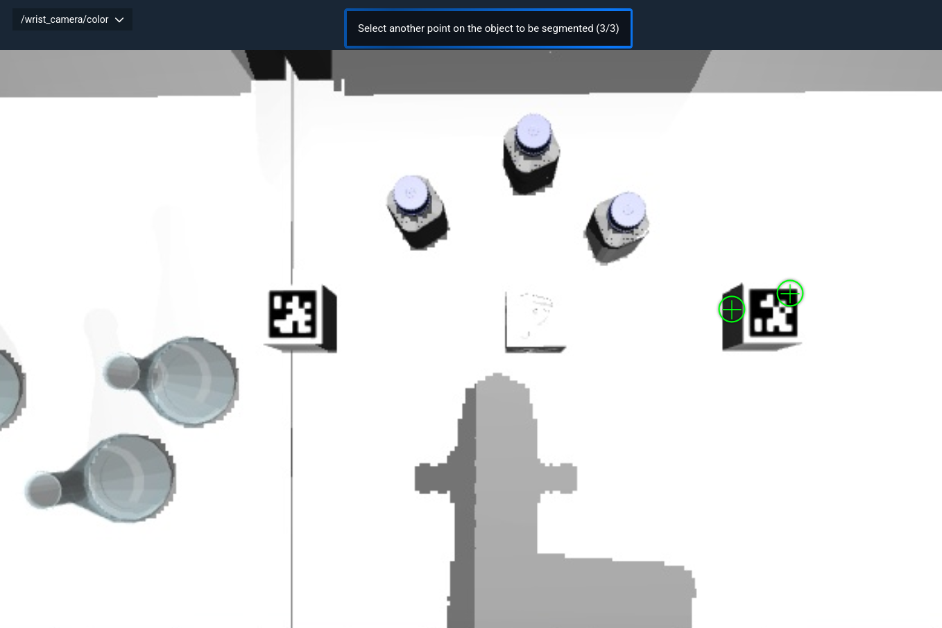 Segment Point Cloud from Clicked Point