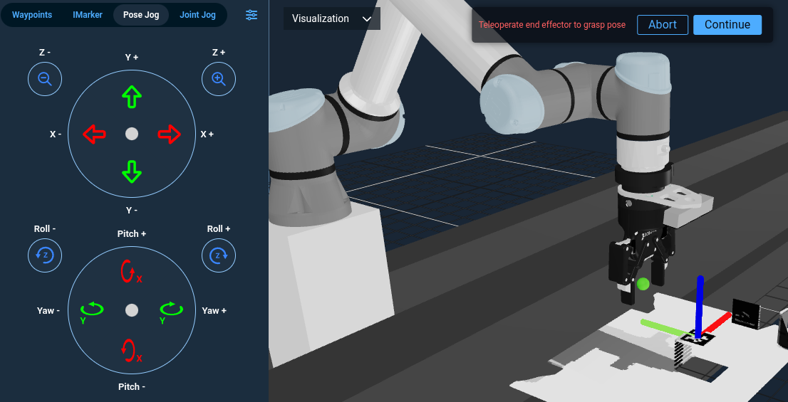 Screenshot from the manual grasp pose tutorial