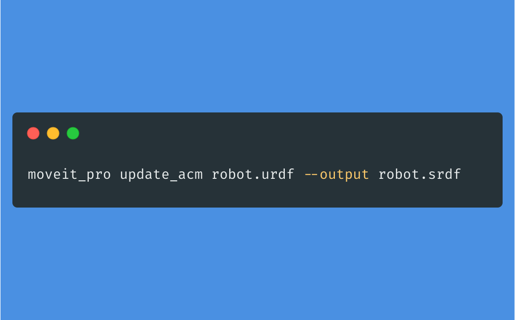 moveit_pro update_acm