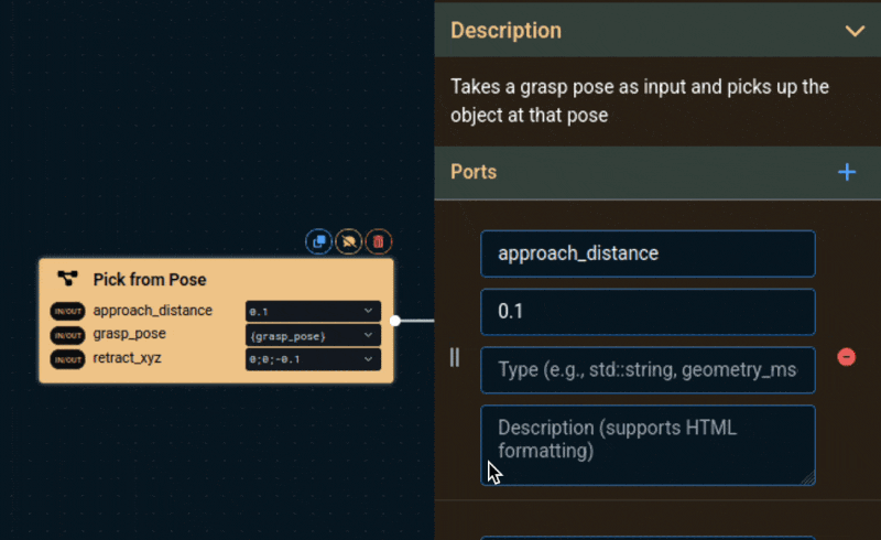 Inline Documentation for Subtree Ports